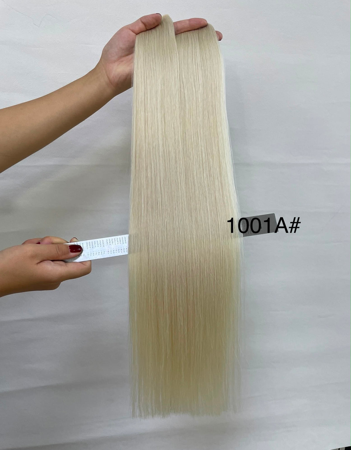 Premium Genius Seamless Weft Extensions I Signature Shade Arctic Pearl 1001A -50g