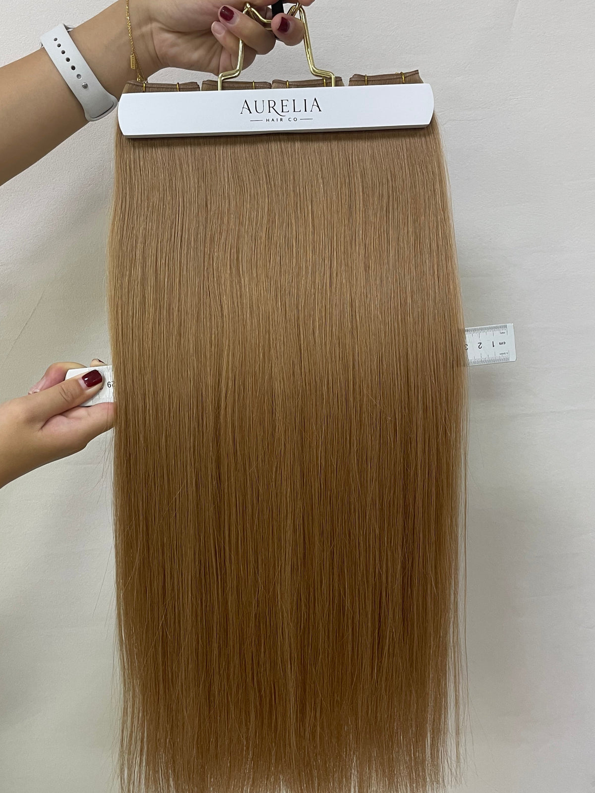 Luxury Genius Seamless Weft Extensions I Caramel Lux 50g