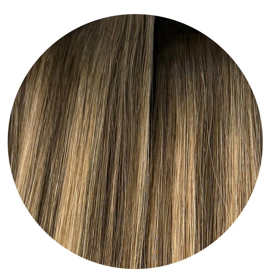Luxury Genius Seamless Weft Extensions - Shade Honey Sable