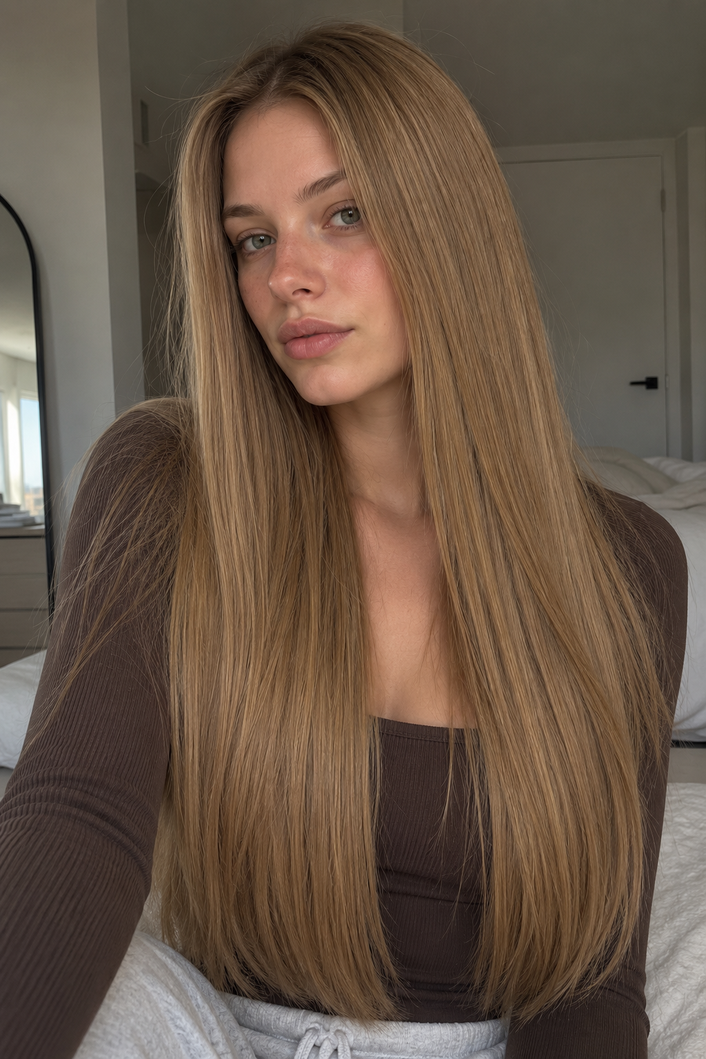 Super Double Drawn Weft Extensions I Golden Toffee 50g pack