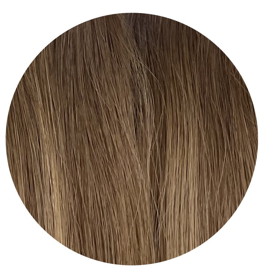 Premium Genius Weft Extensions I Shade Golden Mocha 50g per pack