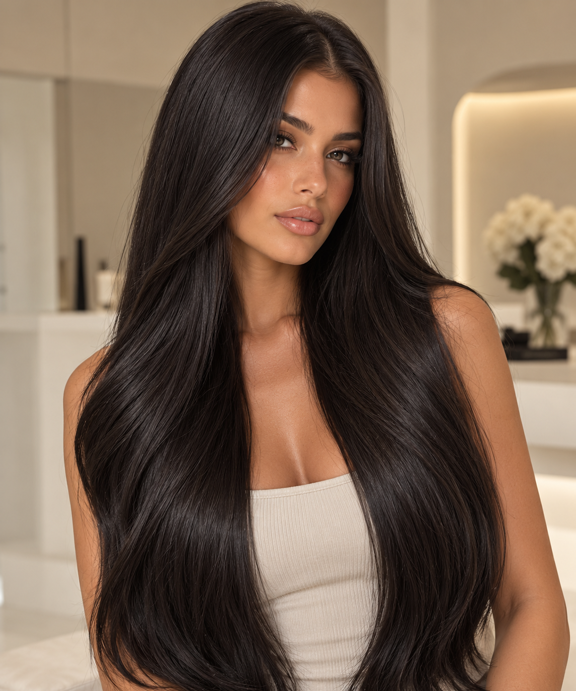 Premium Genius Seamless Weft Extensions I Shade Cocoa Veil 50g packs