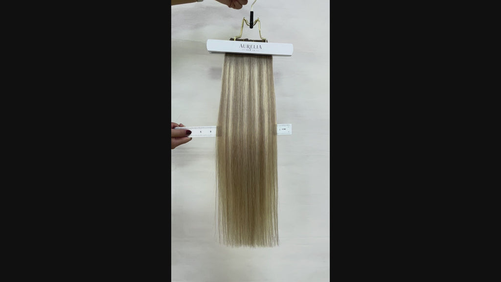 Luxury Genius Seamless Weft Extensions I Shade Ashen Halo 50g pack