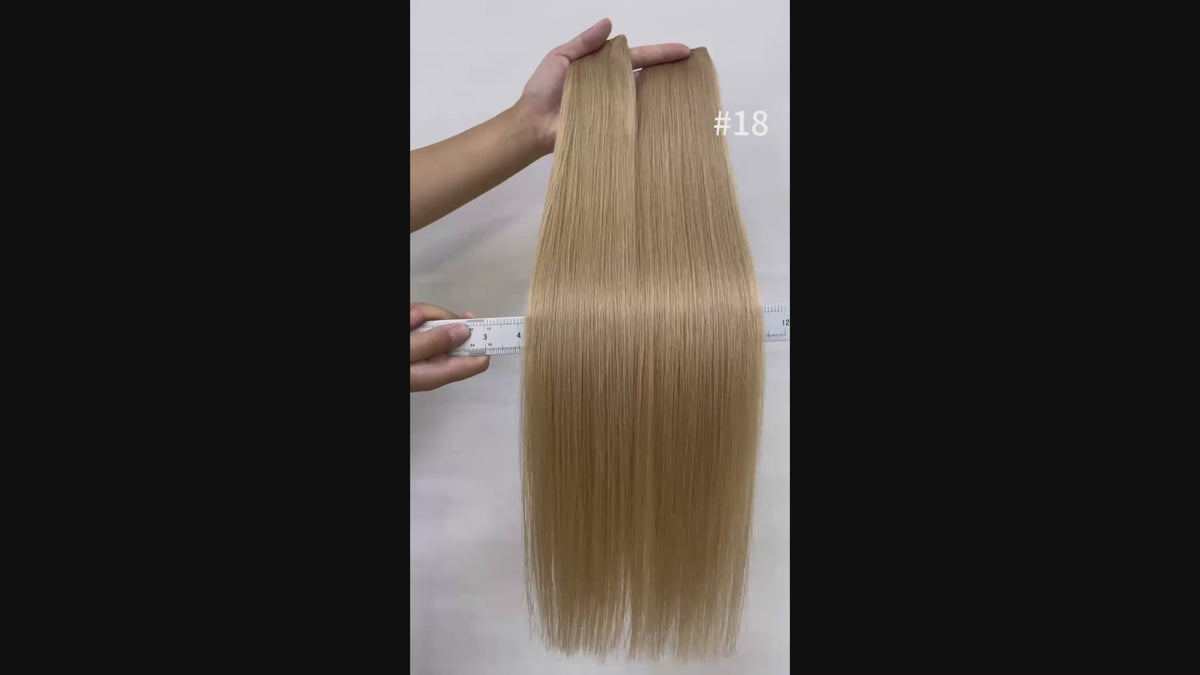 Luxury Seamless Weft Extensions I shade Gilded Blonde 50g pack