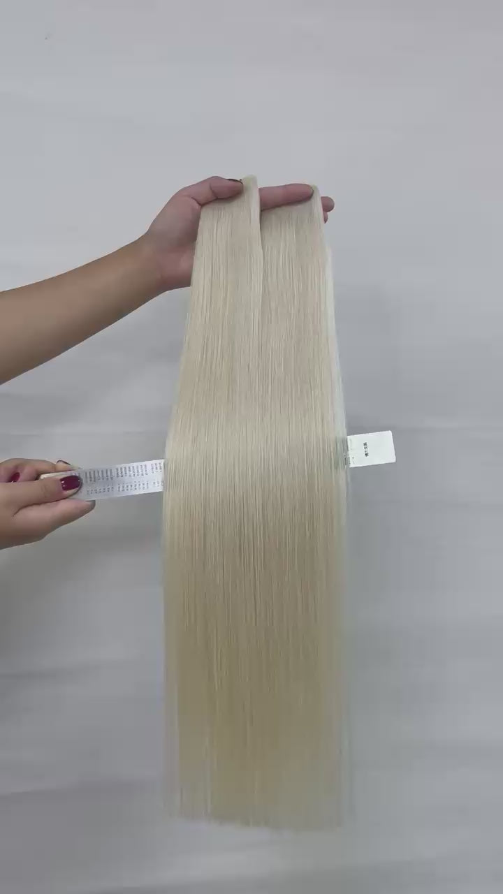 Premium Genius Seamless Weft Extensions I Signature Shade Arctic Pearl 1001A -50g