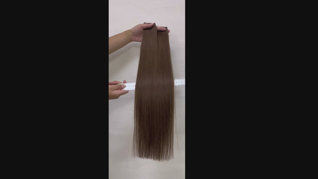Premium Clip in Extensions I Cognac Lux #4 I 100g per pack