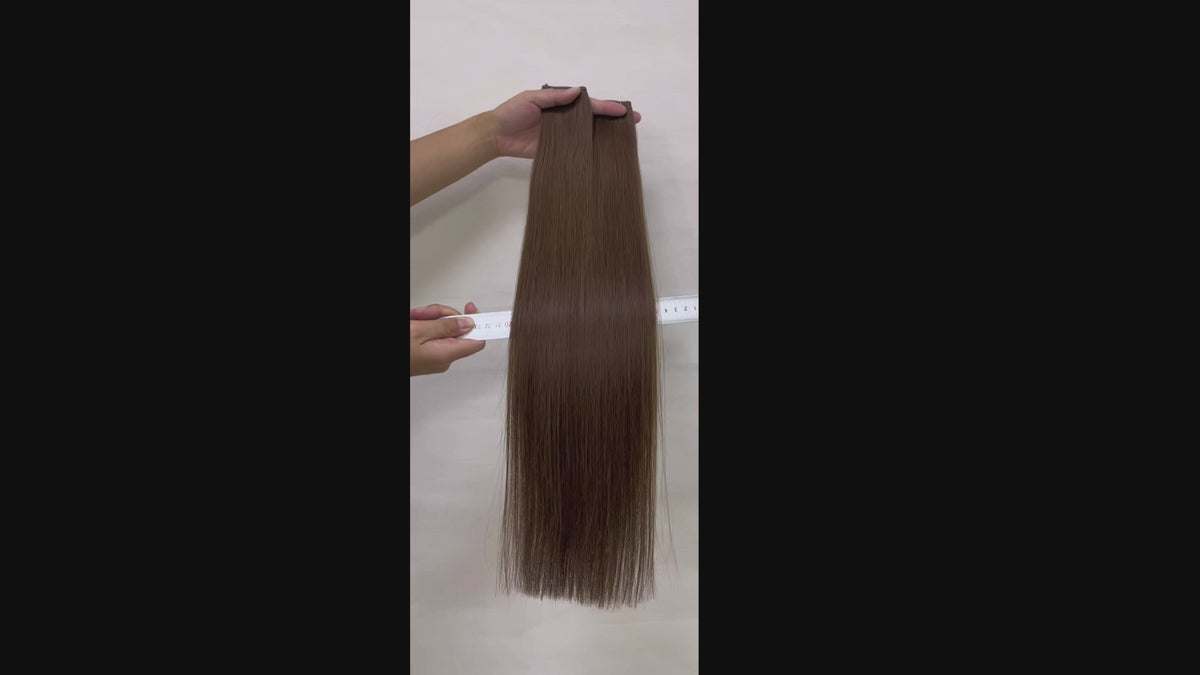 Premium Genius Seamless Weft Extensions I Cognac Lux 50g pack