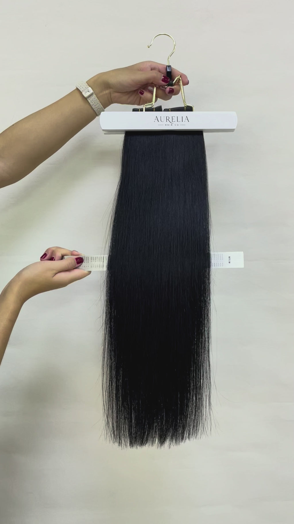 Premium Genius Seamless Weft Extensions I Obsidian Noir 50g pack