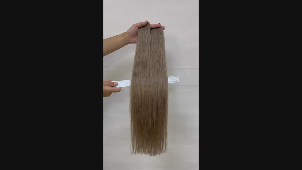Premium Genius Seamless Weft Extensions I Signature Shade Hazelnut Creme 50g