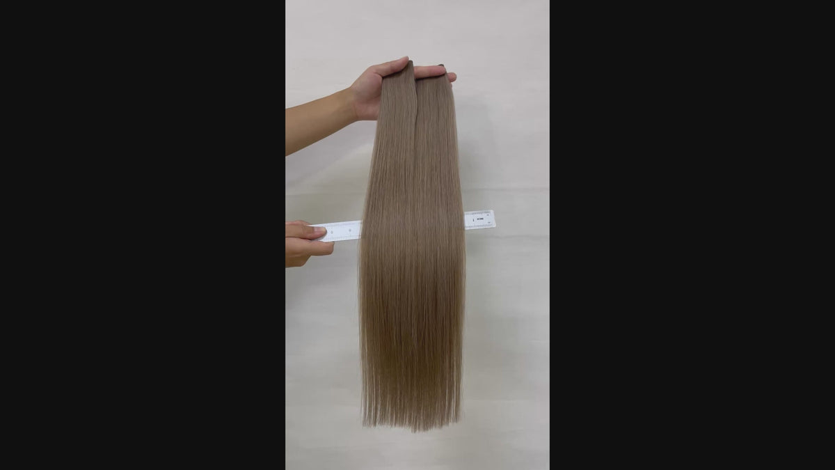 Premium Genius Seamless Weft Extensions I Signature Shade Hazelnut Creme 50g